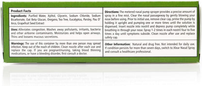 Xlear Rescue Natural Nasal Spray with Xylitol, Oregano & Tea Tree – 1.5 fl oz