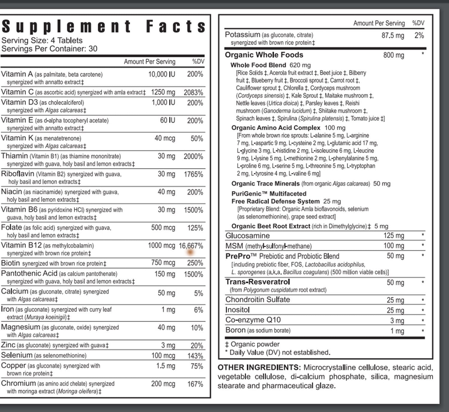 Youngevity Beyond Tangy Tangerine 2.0 – Multi-Vitamin & Mineral Complex | 160,000 ORAC | 120 Tablets | 6-Pack | Natural & Whole Foods
