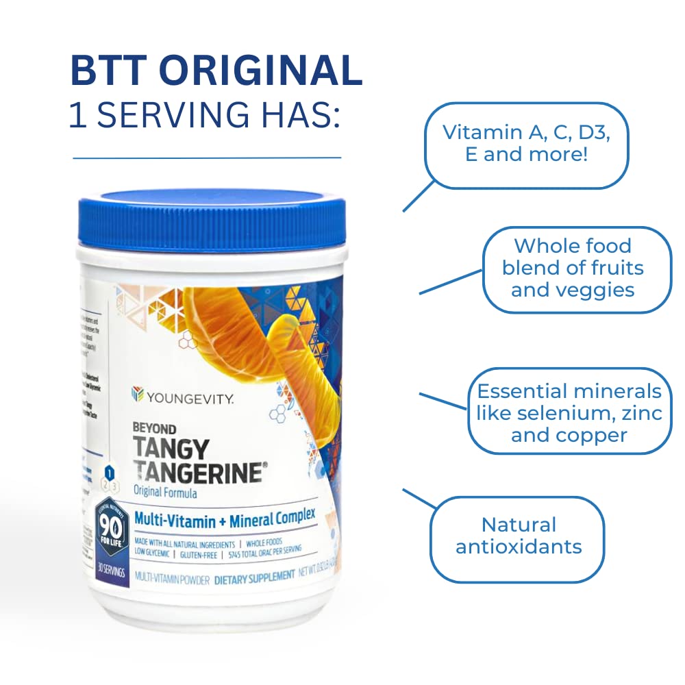Youngevity Beyond Tangy Tangerine Original Formula – Multi-Vitamin & Mineral, 3-Pack
