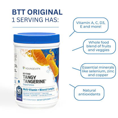 Youngevity Beyond Tangy Tangerine Original Formula – Multi-Vitamin & Mineral, 3-Pack