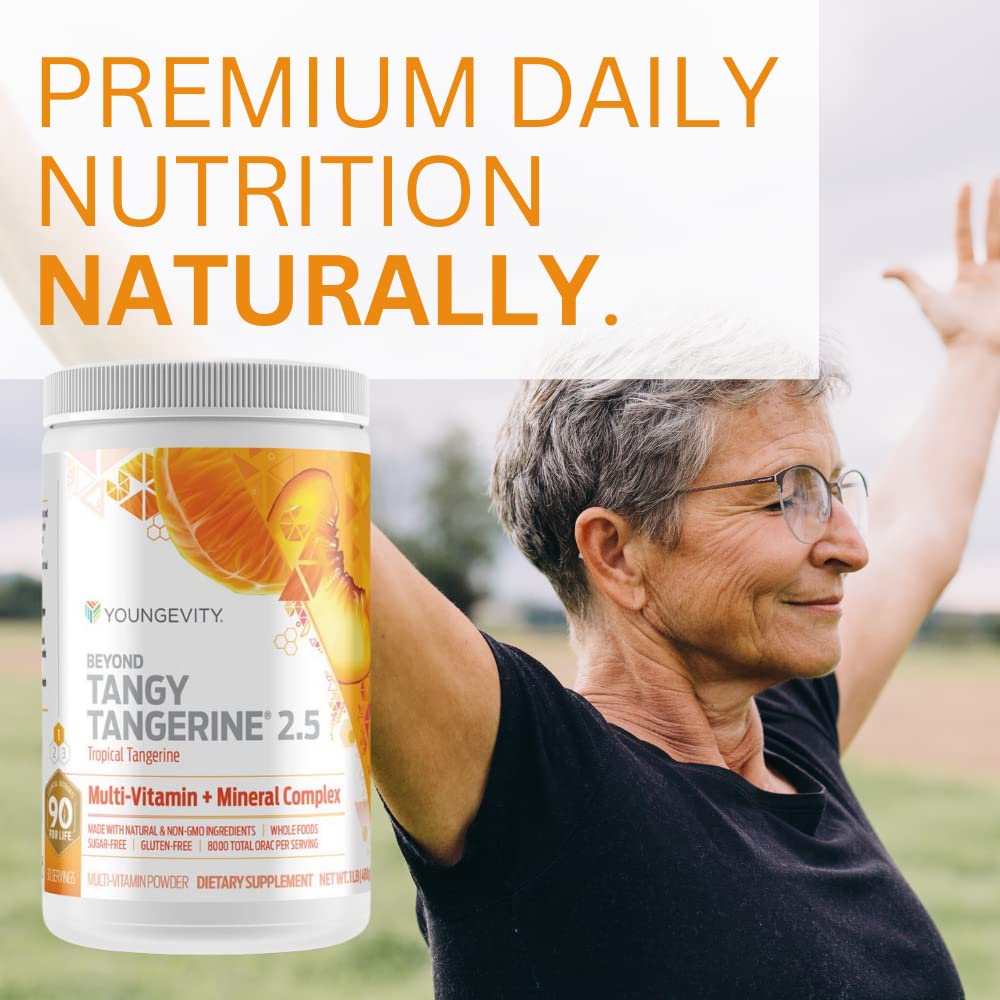 Youngevity Beyond Tangy Tangerine 2.5 Tropical Tangerine – Ultimate Multivitamin & Mineral Complex, 8,000 ORAC