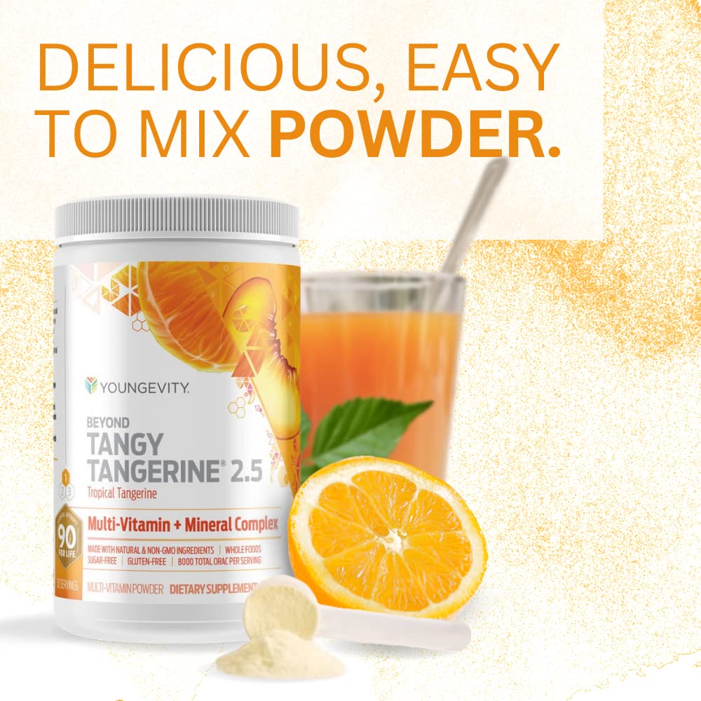 Youngevity Beyond Tangy Tangerine 2.5 Tropical Tangerine – Ultimate Multivitamin & Mineral Complex, 8,000 ORAC