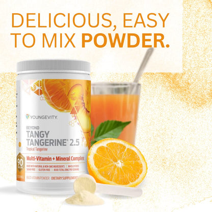 Youngevity Beyond Tangy Tangerine 2.5 Tropical Tangerine – Ultimate Multivitamin & Mineral Complex, 8,000 ORAC