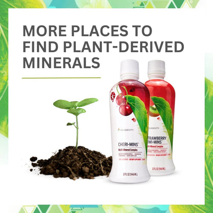 Youngevity Plant Derived Liquid Minerals | 77+ Trace Minerals, 19,000 mg Plant Mineral Solids – 32 oz Pack of 4