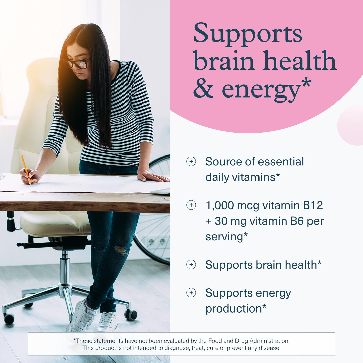 Youtheory B12B6 – Vegan B12 & B6 – Brain Health, Energy & Immunity – 60 Vegetarian Capsules