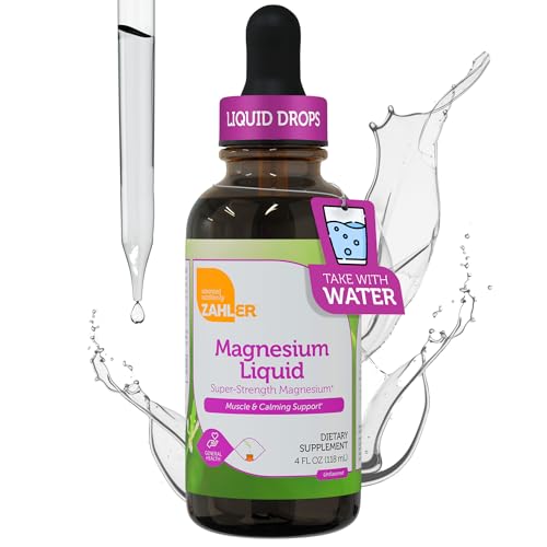 Zahler Magnesium Liquid | Super-Strength Magnesium for Muscle Support - 4 Fl Oz (Unflavored)