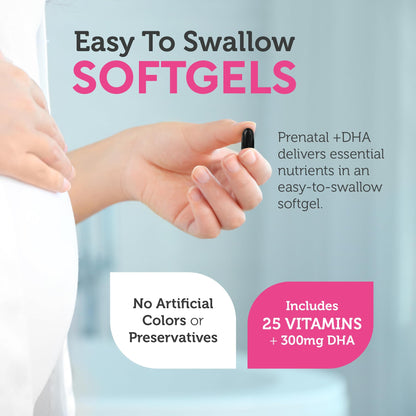 Zahler Prenatal Vitamin with DHA & Folate – 180 Softgels (Kosher)