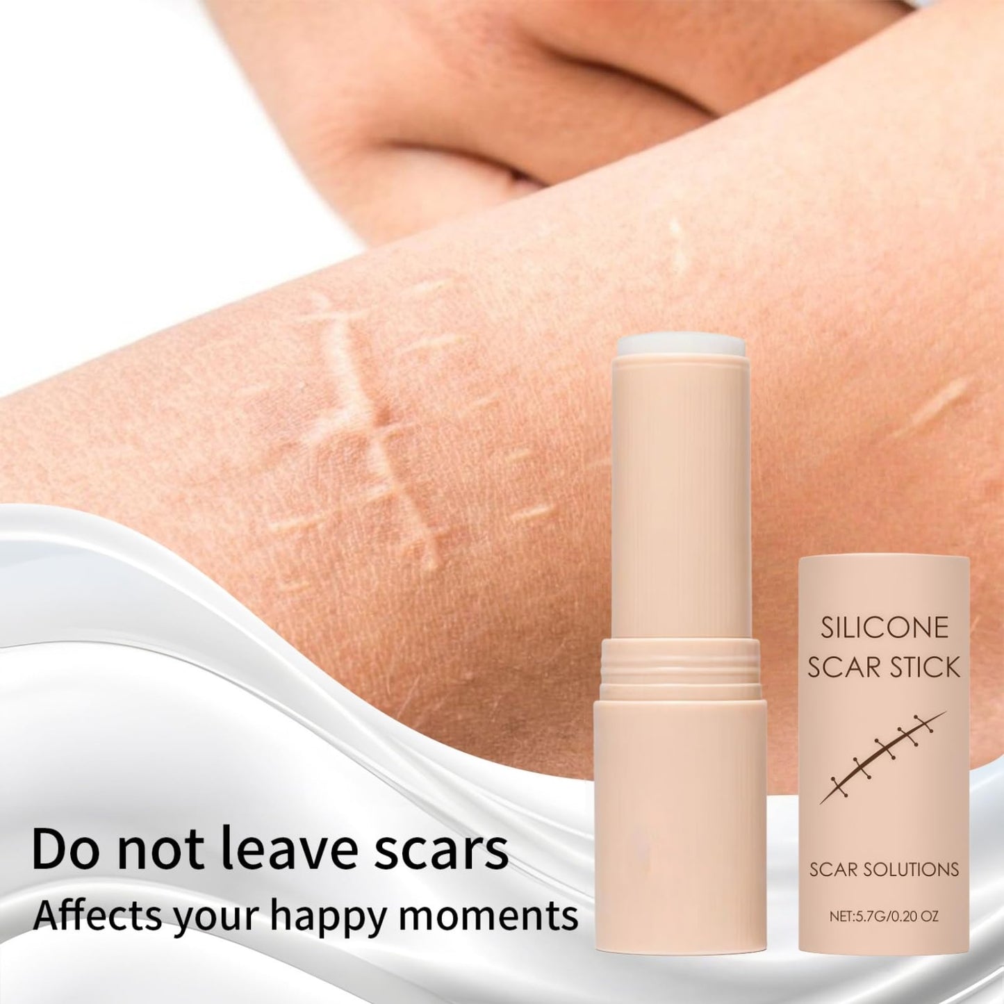 ZanDVRum Scar Solutions Silicone Scar Stick – Lightweight, Quick-Apply Scar Care (0.2 oz)