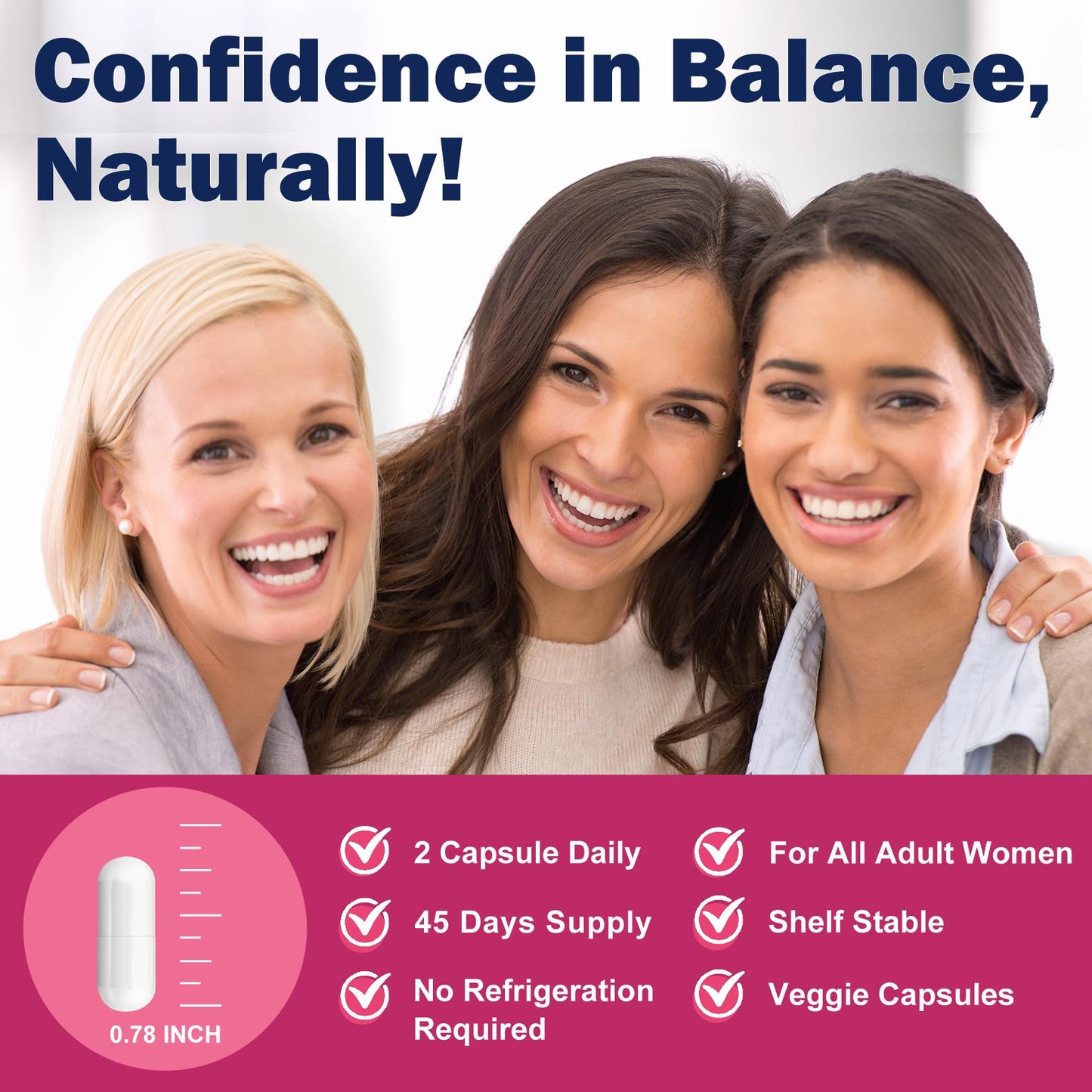 ZEBORA Vaginal Probiotics for Women - 100 Billion CFUs, 90 Veggie Capsules