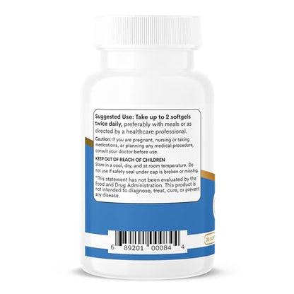 ZEN LIFE HERB IQ+ Brain - Caffeine-Free, Clinically Tested Focus, Concentration, Memory & Energy | 30 Softgels