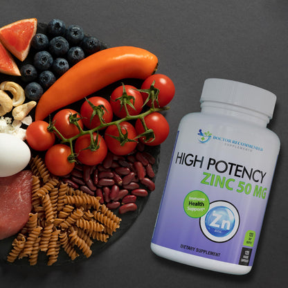 Zinc 50mg Picolinate – Immune Support | 120 Veggie Capsules | High Potency Zinc