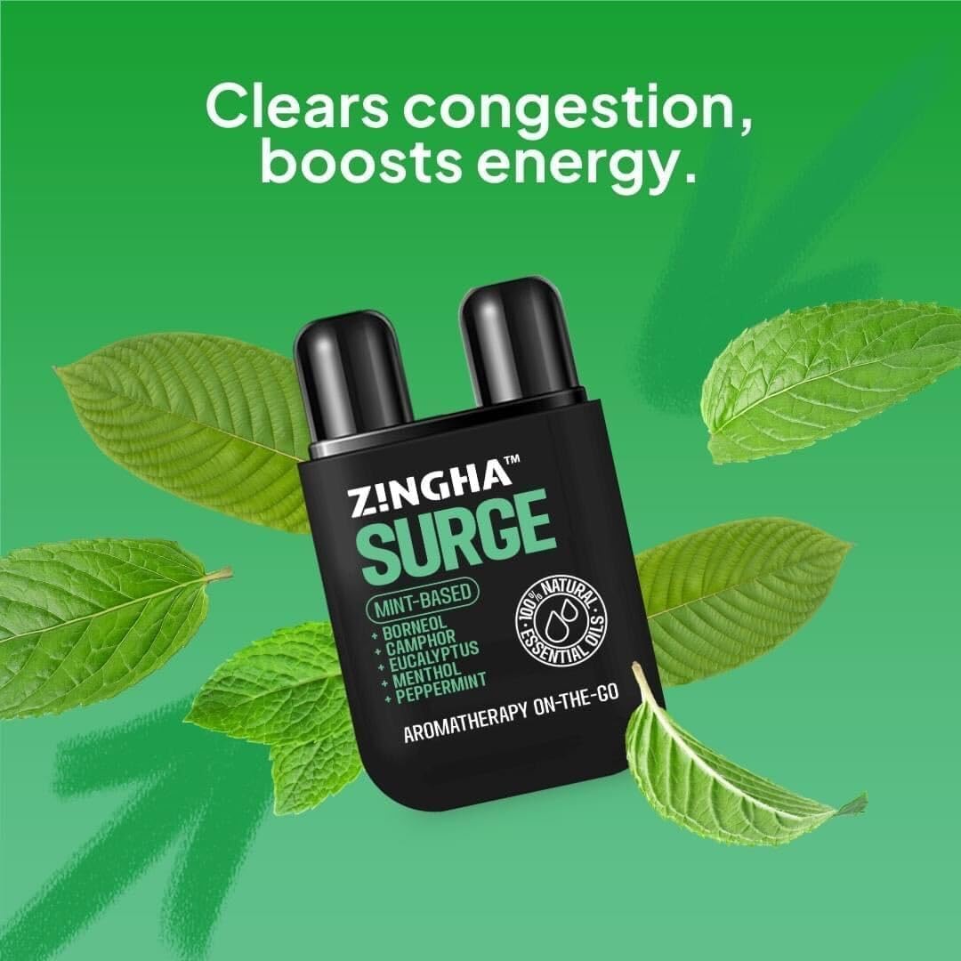 Z!NGHA Dual Nasal Inhaler – Uplifting Aromatherapy On The Go