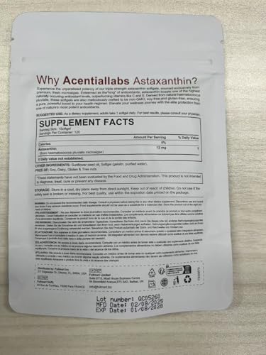 ZIXBMHYJ Astaxanthin 12mg – Natural Astaxanthin Supplement (120 Count) | Non-GMO, Gluten Free