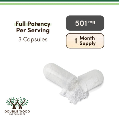 ZMA Supplement for Men and Women (Over 100% Daily Value of Zinc, Magnesium Aspartate, Vitamin B6) 501mg, 90 Capsules for Restfulness and Active Lifestyle Support by Double Wood Supplements
