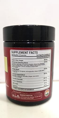 Zolotus 32-in-1 Apple Cider Vinegar Capsules | Turmeric, Cinnamon & Immune Support | 120 Caps
